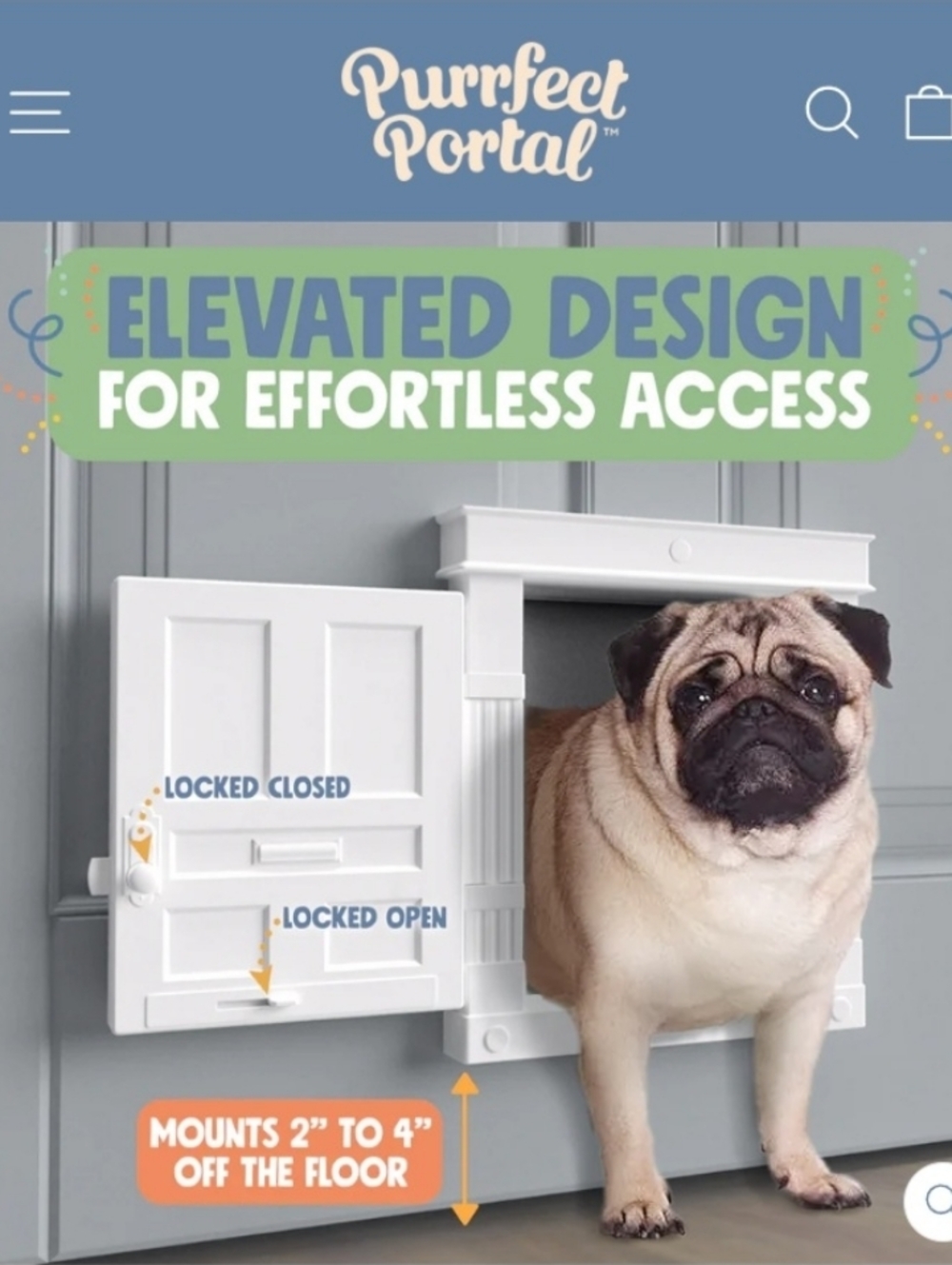 Fancy Pet door For Interiors For DOG or CAT